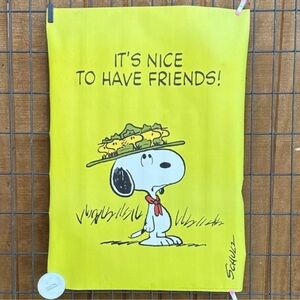 Vintage Snoopy SPRINGBOK Poster Peanuts Woodstock